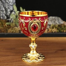 Tasse à vin vintage 30 ml design métal unique pour petit objet service et pré