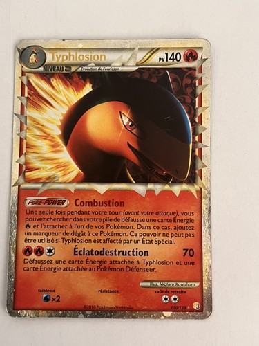 Carte pokémon typhlosion - carte,