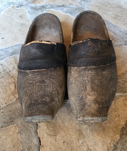 Sabots bois ancien - sabots, en