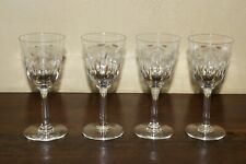 Cristal BACCARAT MOLIERE - 4 Verres à Vin blanc H 13,2cm