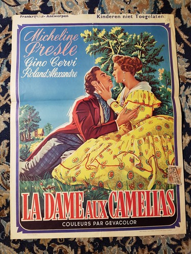 Affiche belge 1953 la - affiche, dame