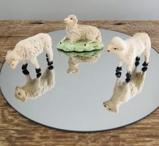 3 Anciens Santons DEVINEAU MOUTONS 1 Couché Et 2 Debout. Taille 4 -  6 cm (Lot 2