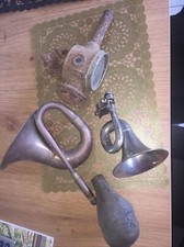 Klaxon Avertisseur Sonore à Poire en Laiton Poire Abîmée Et Un Autre Sans Poire