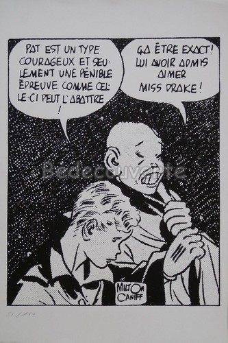 Affiche serigraphie milton - bd,