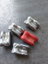 Ancien Jeu d'Osselets en Plomb