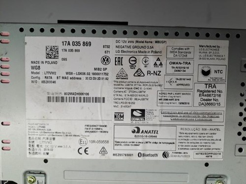 Ecran gps volkswagen polo - ecran,