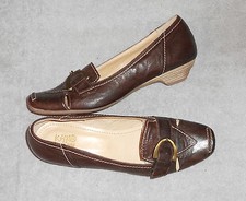 KHRIO escarpins ballerines cuir marron foncé P 38 "Neufs"