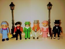 Playmobil Belle Époque, Six citadins Londonien avec deux réverbères