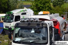 Toit Barre B + Pinces + Leds + Jumbo Spots Pour DAF Cf 2014+ Bas Inox Noir