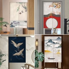Style chinois porte rideau - porte,