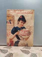 Ancienne PLAQUE Tôle PUBLICITAIRE  CH KNOORES AVEC RELIEF 1970'S 29x39 Cm