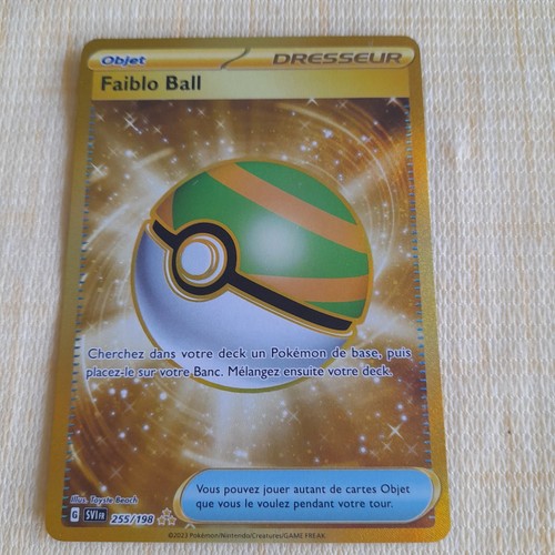 Carte pokemon dresseur - carte, faiblo