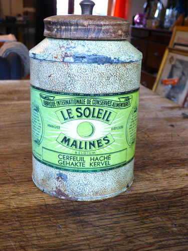 Ancienne boite belge soleil - ancienne,