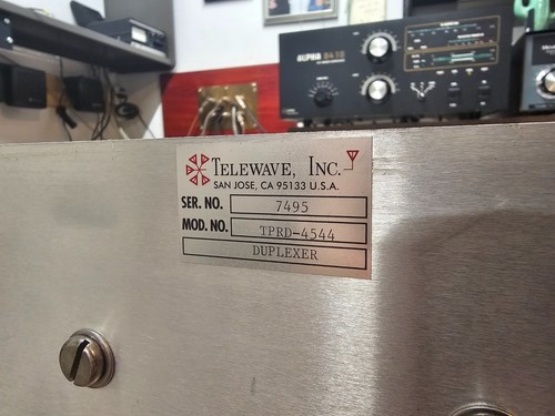 Telewave tprd 4544 pass reject - tprd-4544,