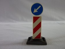 PLAYMOBIL  PANNEAU DE SIGNALISATION ACCESSOIRE VEHICULE TRAVAUX TRANSPORT VILLE