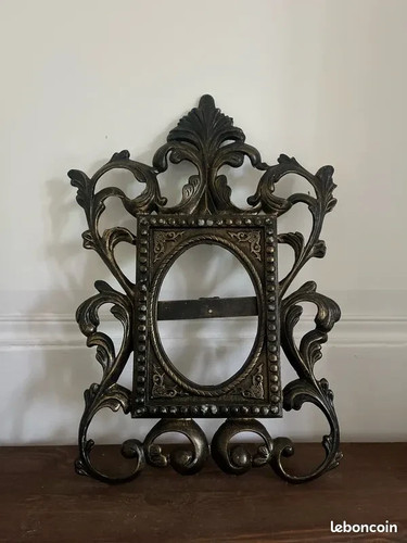 Cadre photo antique métal - photo,