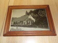petit cadre photo ancienne maison ( 21,5 x 16,3 cm )