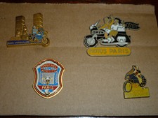 4 PIN'S BADGE MOTARD MOTO PINS