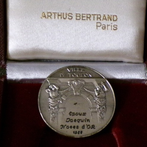 Médaille noces or - , d'or