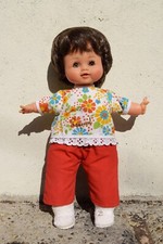 poupée souple minouche 40 cm raynal brune état neuf