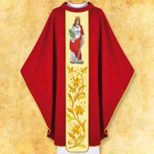 Chasuble brodée "Sainte Barbe"