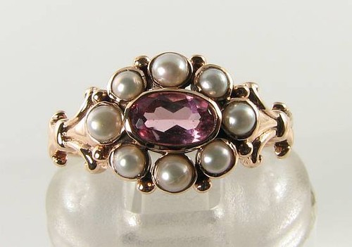 Bague art déco rose - bague,