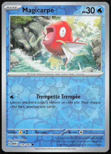 Carte pokémon magicarpe - carte,