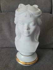 Ancien Buste Jeune Fille En