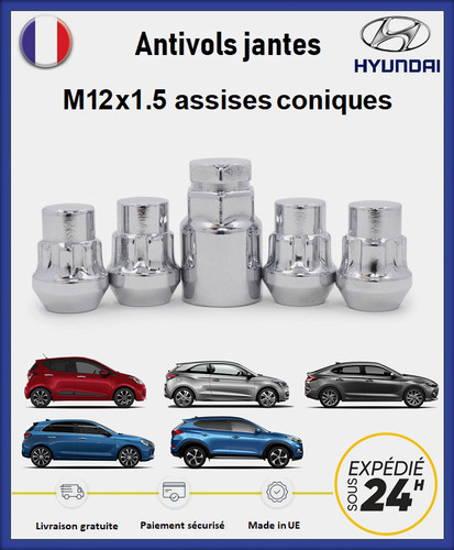 Ecrous antivol roues - ecrous, de