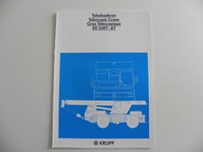 Brochure KRUPP Grue télescopique 30 GMT - AT de 05 / 1984
