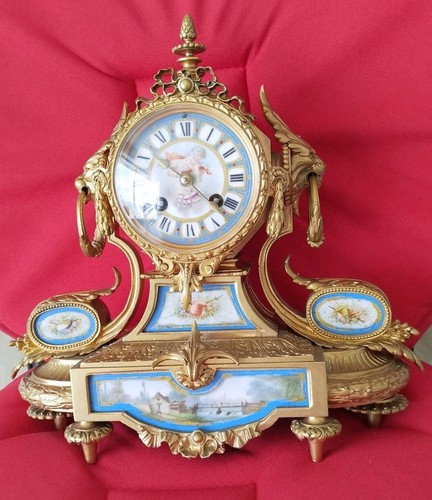 Magnifique pendule bronze - pendule, en