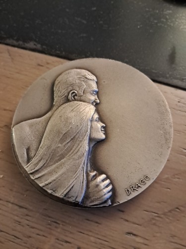 Médaille mariage drago - médaille, de