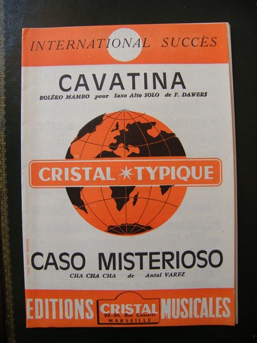 Partition cavatina saxo alto - "partition,