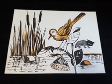 Affiche scolaire ancienne des