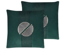 Beliani - Set de 2 Coussins Élégants à Motif Géométrique 45 x 45 cm - Ceropegia 