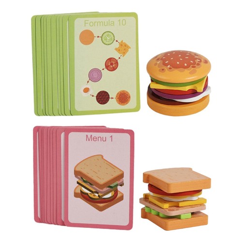 Jeu empilage aliments en - jeu, d'aliments