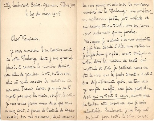 Lettre autographe pierre - autographe,