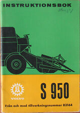 74 : INSTRUCTION : MOISSONNEUSE - BATTEUSE : BOLINDER - MUNKTELL : 84 PAGES