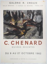 [AFFICHE D'ART] Christian CHENARD : Abstraction #Galerie R.Creuze (Paris), 1962