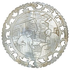 Chine - jeton de jeu en nacre