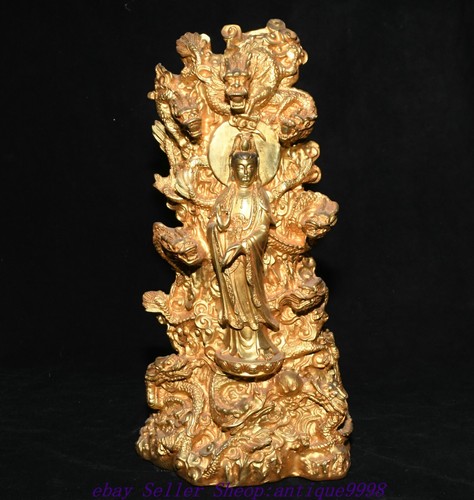 Old chinese copper gilt - old,