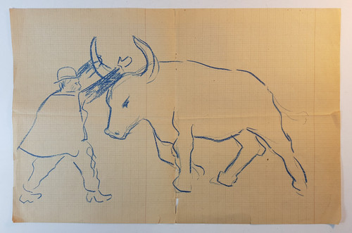 Les cornes 1920 dessin - ca,