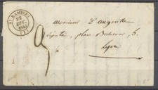 1843 Lettre Cachet St Rambert