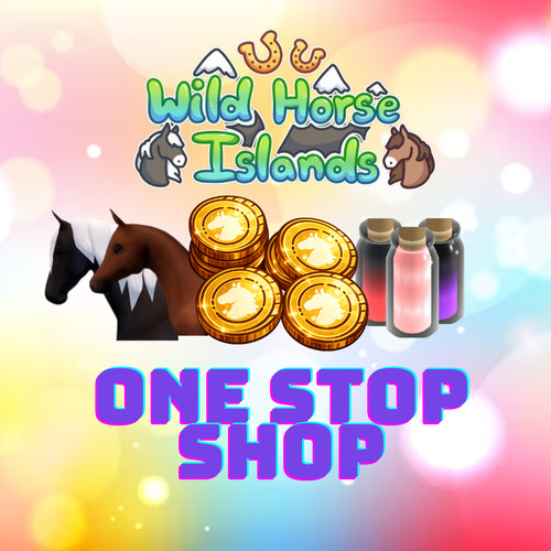 Wild horse islands tokens - horse,