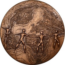 France, Médaille, Amitié, 1973, MDP, Bronze, Turlan, VZ