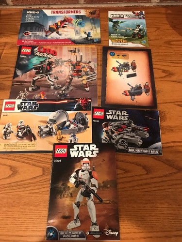 Lego and kre manual lot - manual, star