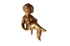 Angelot en bronze doré XIXe