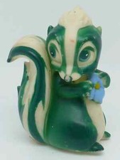 Ancienne Grosse Figurine en gomme plastique Personnage de Bambi * Fleur