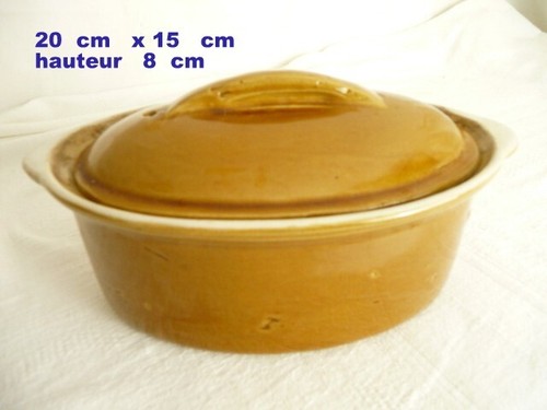 Terrine vintage terre cuite - terrine,
