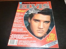 Revue "MODERN SCREEN N°2 : ELVIS PRESLEY, THE ROMANTIC YEARS, HIS LIFE STORY"